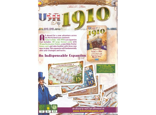 Ticket to Ride USA 1910 Expansion 